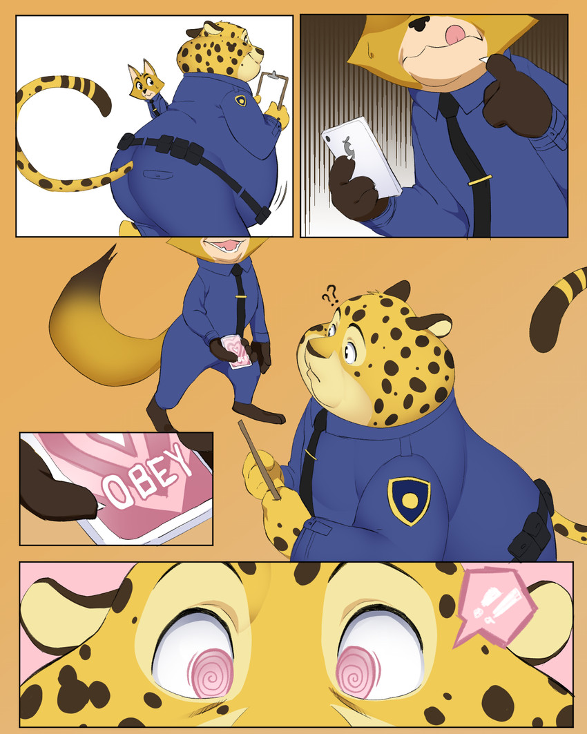 benjamin clawhauser (zootopia and etc) created by hypnokoo