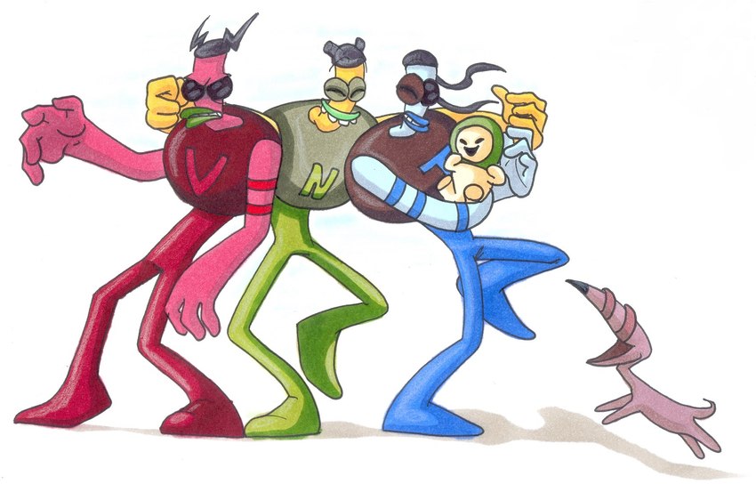 beak-beak, numnaut, p, tommynaut, and vognaut (armikrog) created by mephew-j