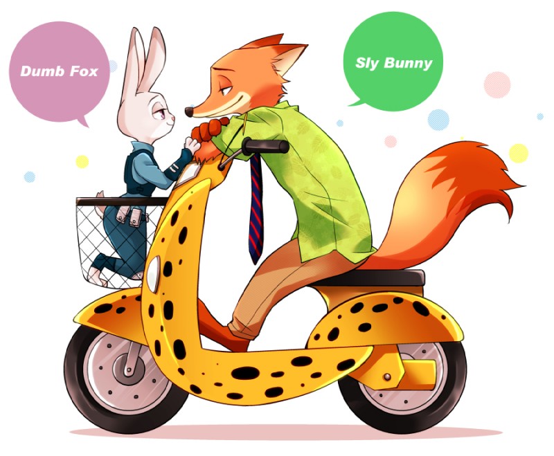 judy hopps and nick wilde (zootopia and etc) created by enuoo