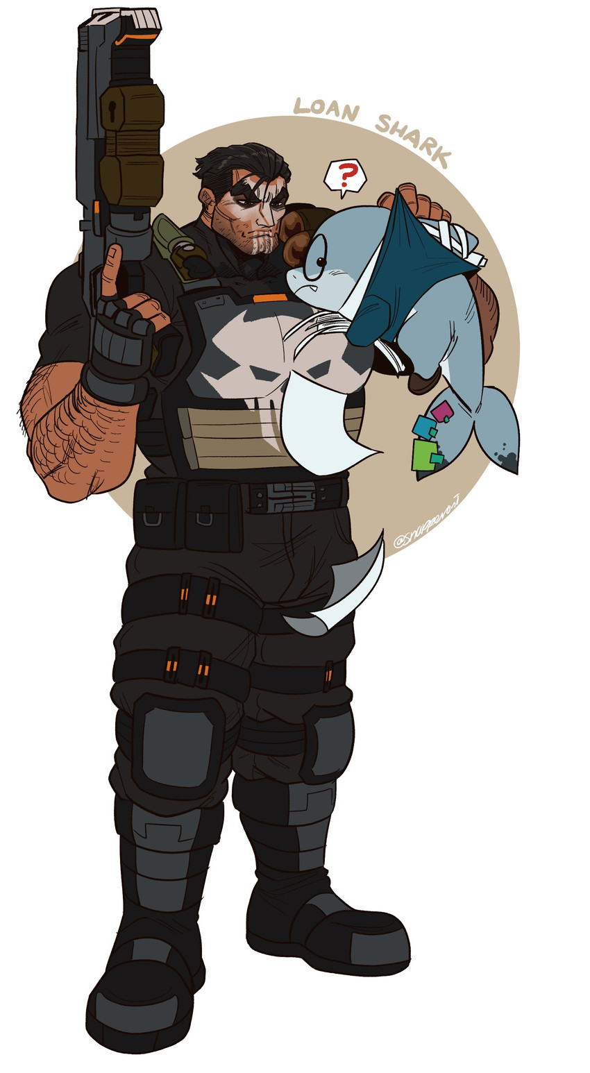 frank castle and jeff the land shark (marvel rivals and etc) created by snapperoni