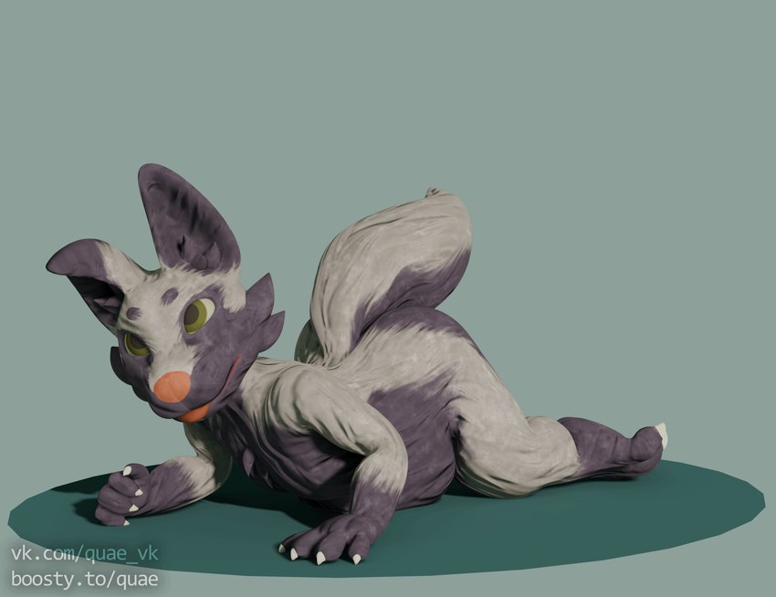 dally the skunk fox (blender eevee) created by questionable aesthetics (artist)