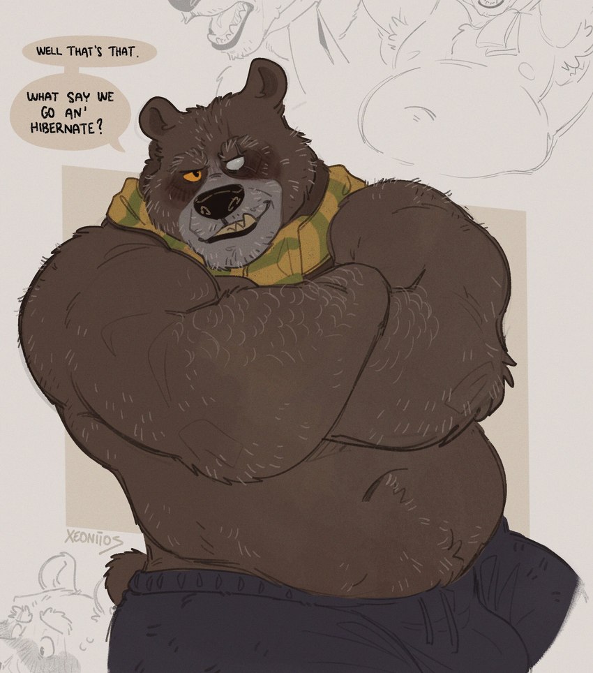 papa bear (puss in boots (dreamworks) and etc) created by xeoniios