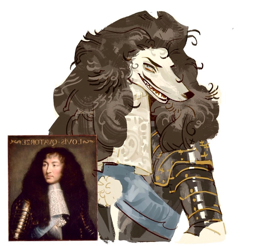 louis xiv (portrait of louis xiv (charles le brun) and etc) created by ssaggy15