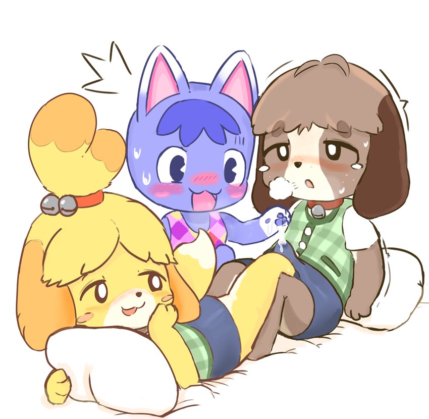 digby, isabelle, and rosie (animal crossing and etc) created by x kemo