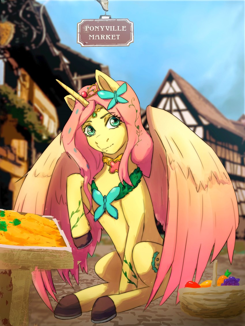 fluttershy and princess fluttershy (friendship is kindness and etc) created by kovalev (artist)