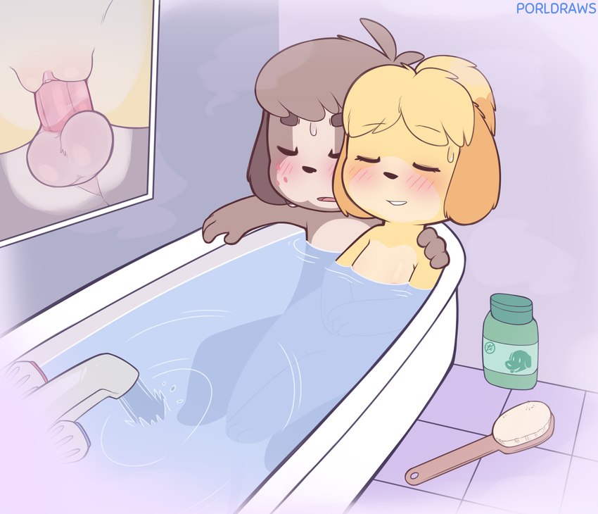 digby and isabelle (animal crossing and etc) created by porldraws