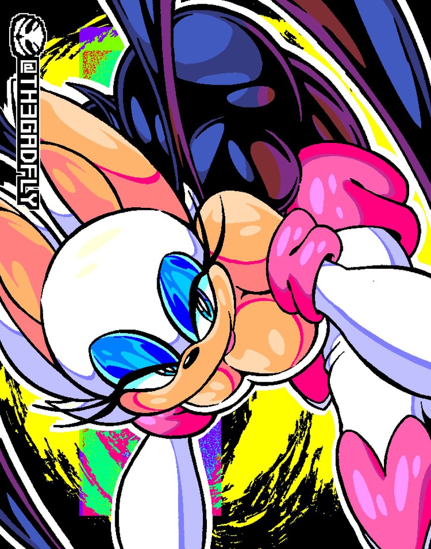 rouge the bat (sonic the hedgehog (series) and etc) created by th3gadfly