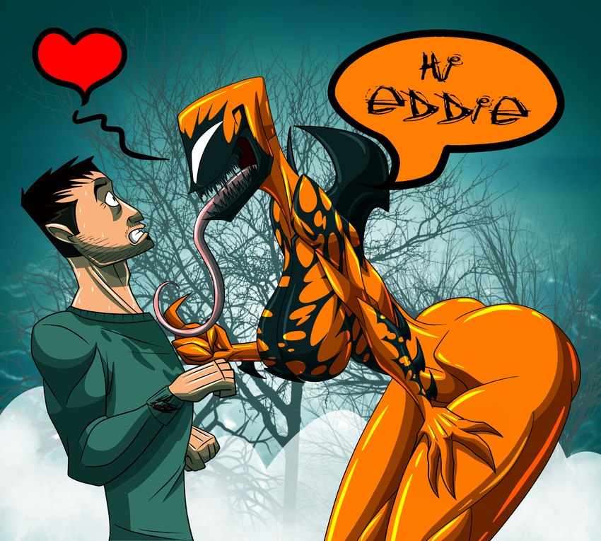 eddie brock and phage (marvel) created by therizkpiecraft