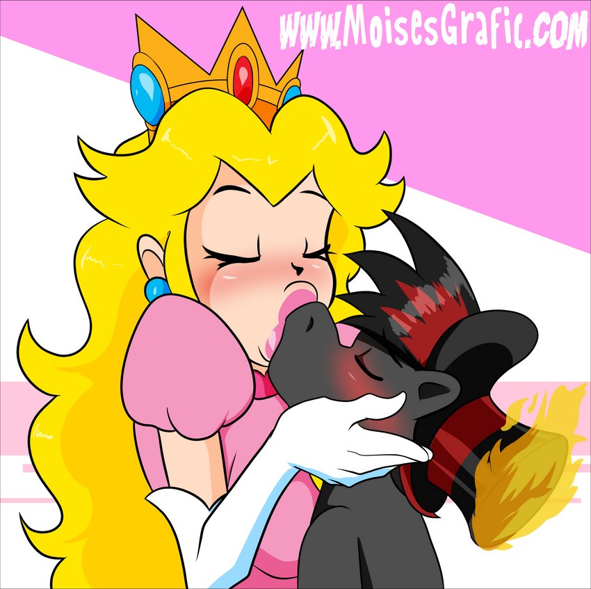 fan character, princess peach, and varan (my little pony and etc) created by moisesgrafic