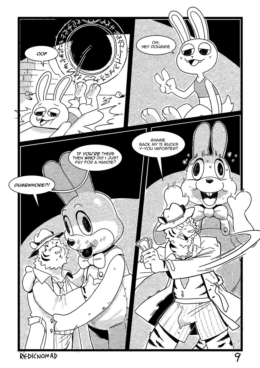 douglas cartland, dumbwhore, and robbie the rabbit (silent hill and etc) created by redic-nomad