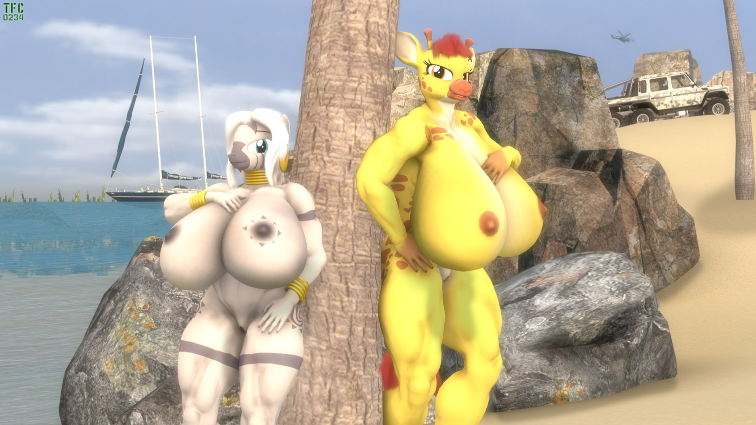 clementine and zecora (friendship is magic and etc) created by tfc0234