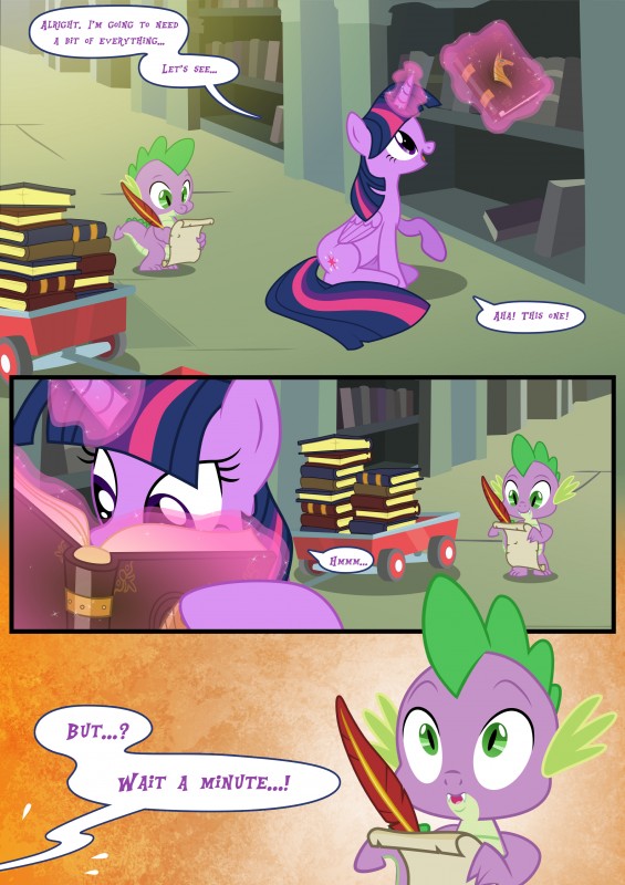 spike and twilight sparkle (friendship is magic and etc) created by chilllum and light262