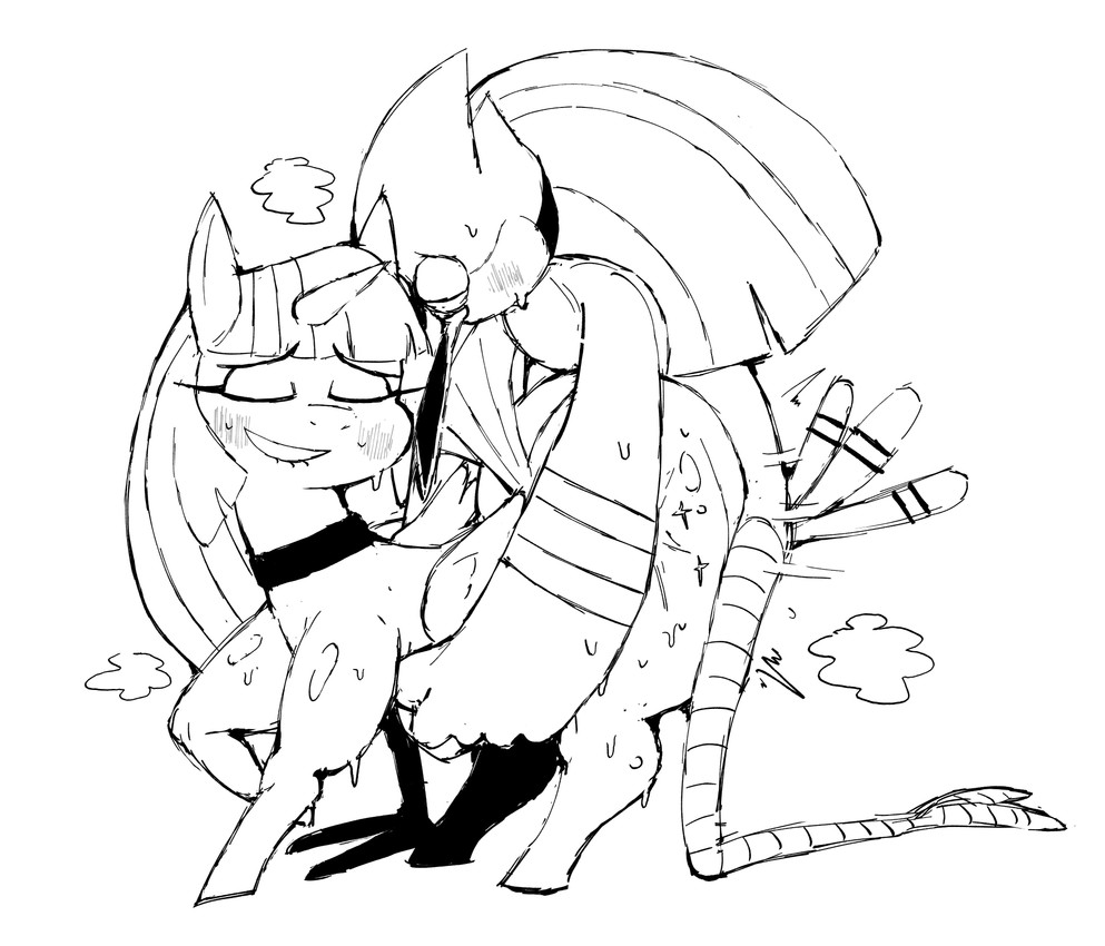 mordecai and twilight sparkle (friendship is magic and etc) created by ferretidk