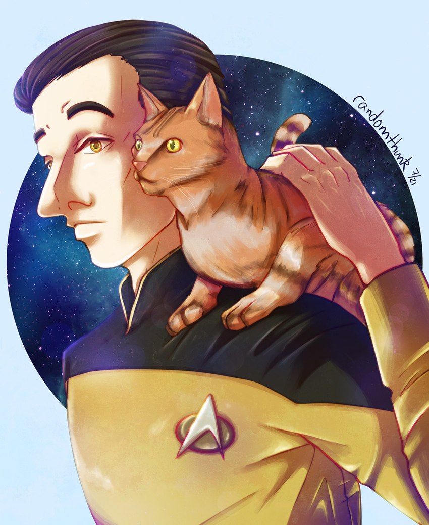 data and spot (star trek the next generation and etc) created by randomthunk