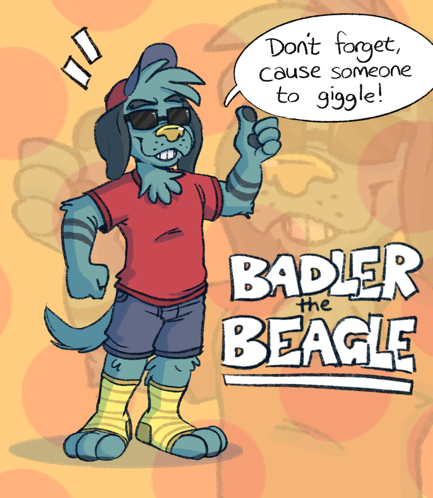 badler the beagle created by tinydeerguy