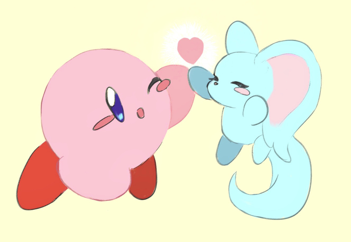 elfilin and kirby (kirby (series) and etc) created by gemini kirby