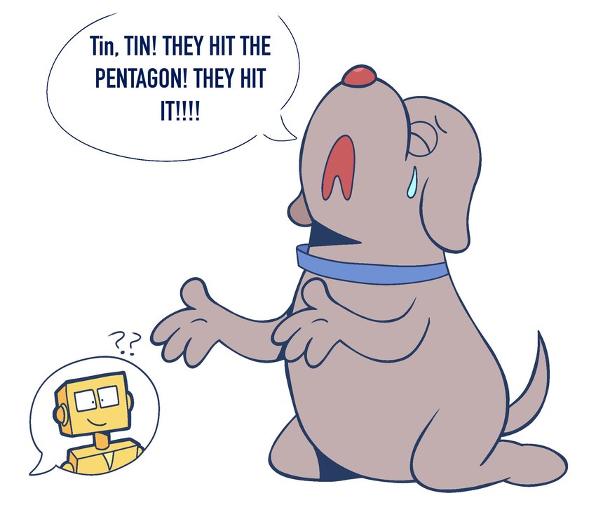 dog and tin (robot dreams and etc) created by theyoyododo