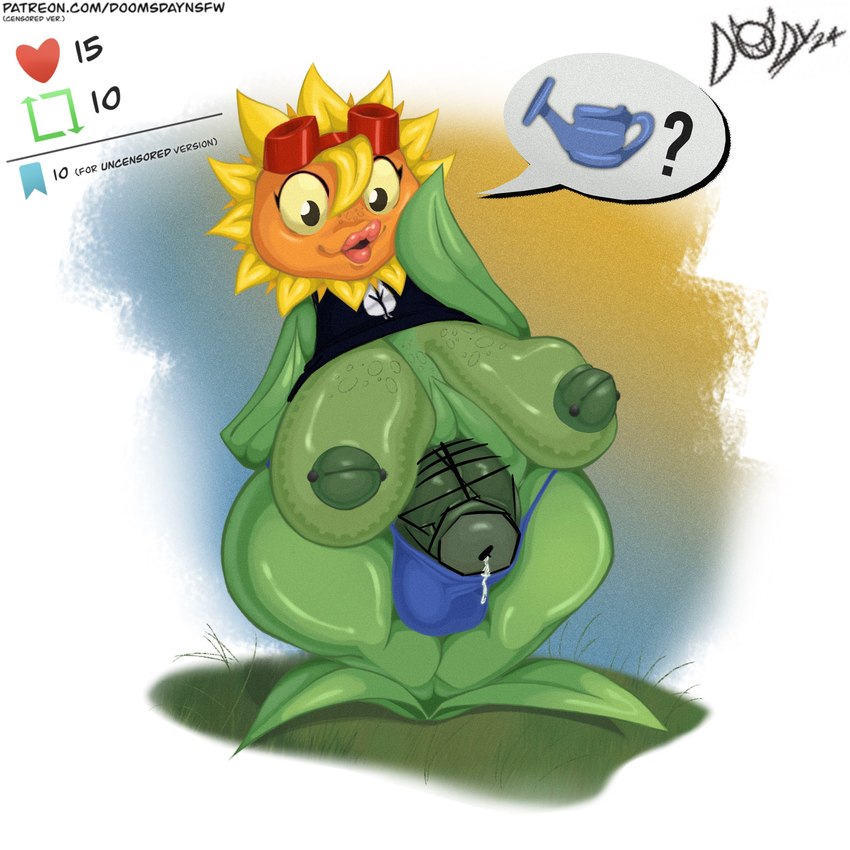 solar flare (plants vs. zombies heroes and etc) created by doomsday (doomsday-ent) and doomsday anthro