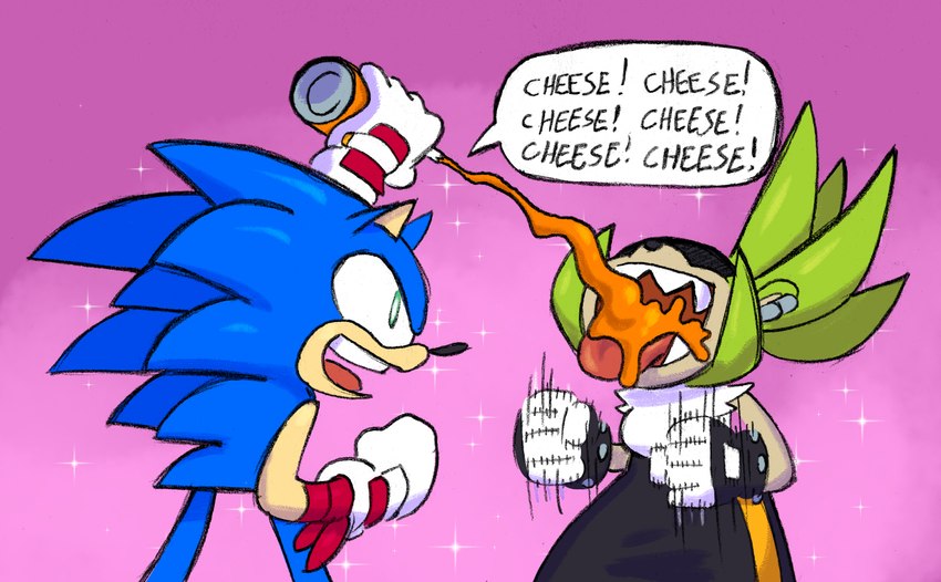 sonic the hedgehog and surge the tenrec (sonic the hedgehog (comics) and etc) created by captain molasses