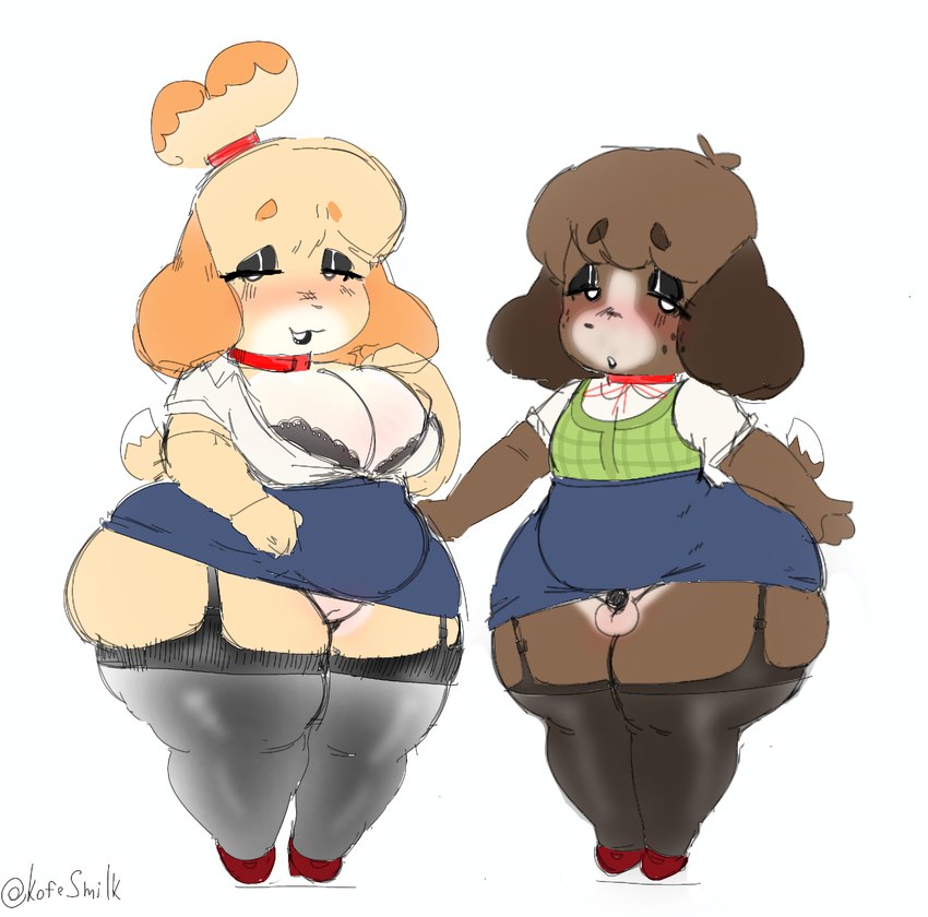 digby and isabelle (animal crossing and etc) created by kofesmilk