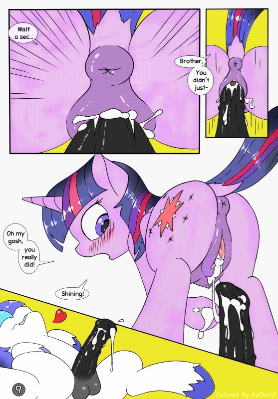 shining armor and twilight sparkle (friendship is magic and etc) created by fearingfun and redoxx