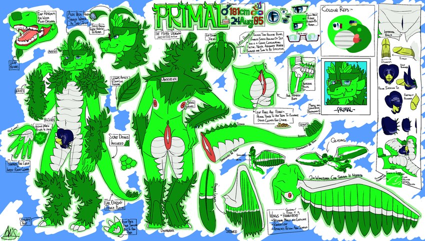 primal (genshin impact and etc) created by primalpeashoter (acacia sapling)