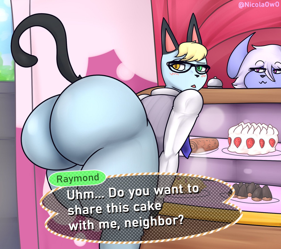 nicola and raymond (animal crossing and etc) created by nicolaowo