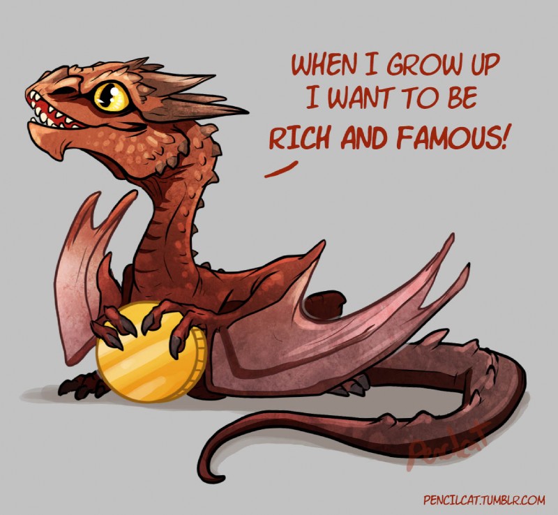 smaug (middle-earth (tolkien) and etc) created by pencilcat