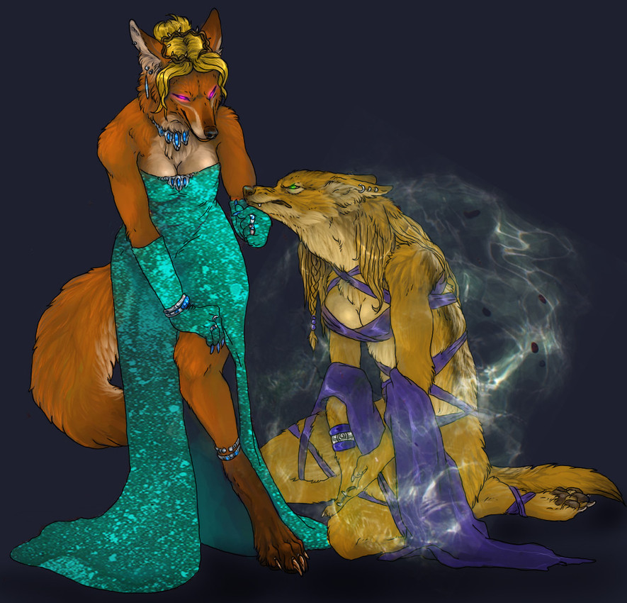 shemeshka the marauder and shylara the manged (planescape (franchise) and etc) created by rayndancer