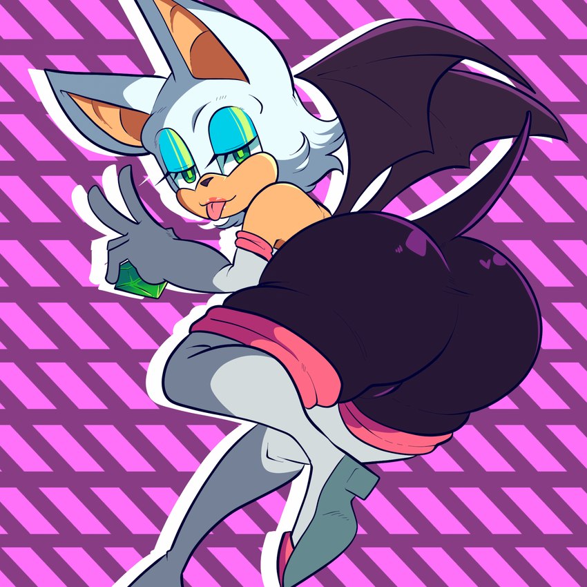 rouge the bat (sonic the hedgehog (series) and etc) created by cookietanooki