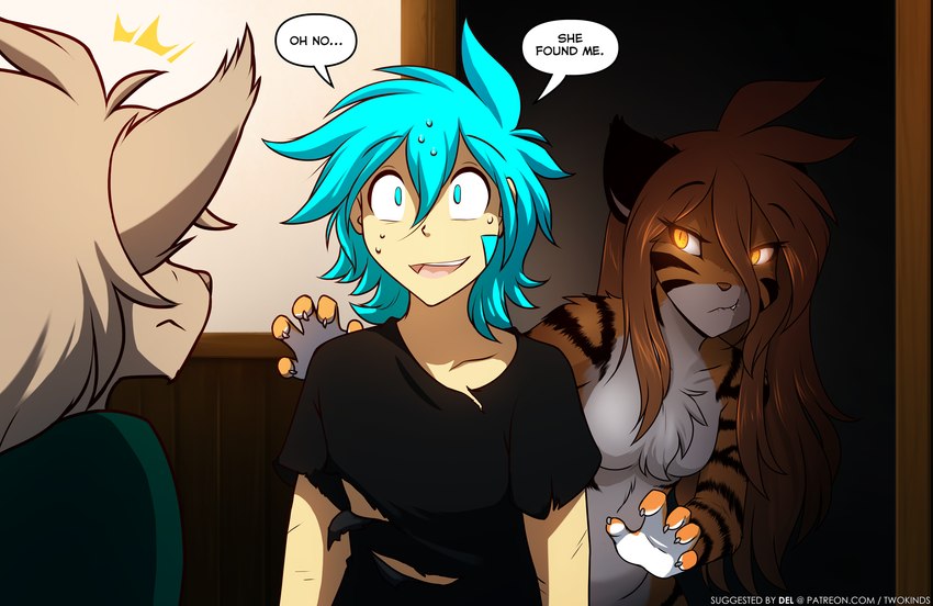 flora, keith keiser, and trace legacy (twokinds) created by tom fischbach