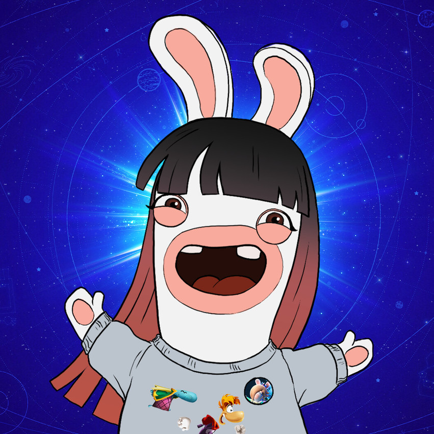 elisabeth maria lopez macias, grand minimus, rabbid rosalina, and rayman (mario plus rabbids sparks of hope and etc) created by thomas caputo