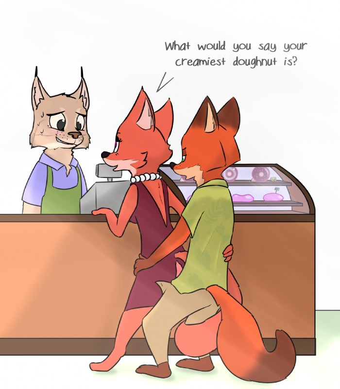 lyle, mrs. wilde, and nick wilde (zootopia and etc) created by caltro and visiti