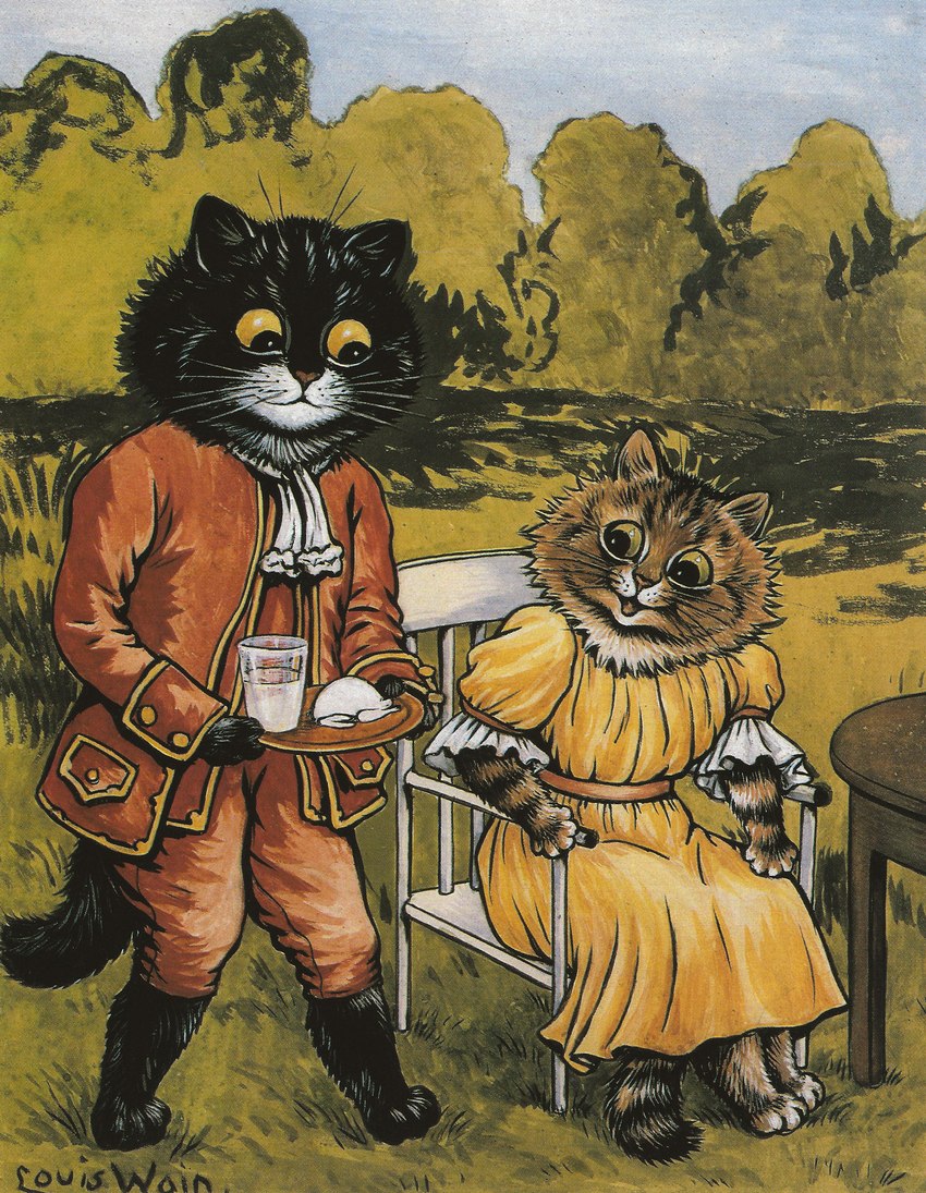 created by louis wain