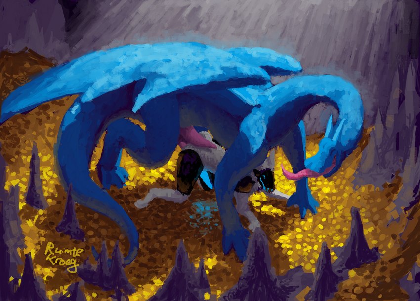 anomalous blue dragon and ruim (mythology) created by ruimtekroeg