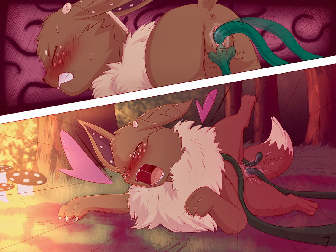 fan character and luna the eevee (nintendo and etc) created by 007delta, rymherdier, and third-party edit