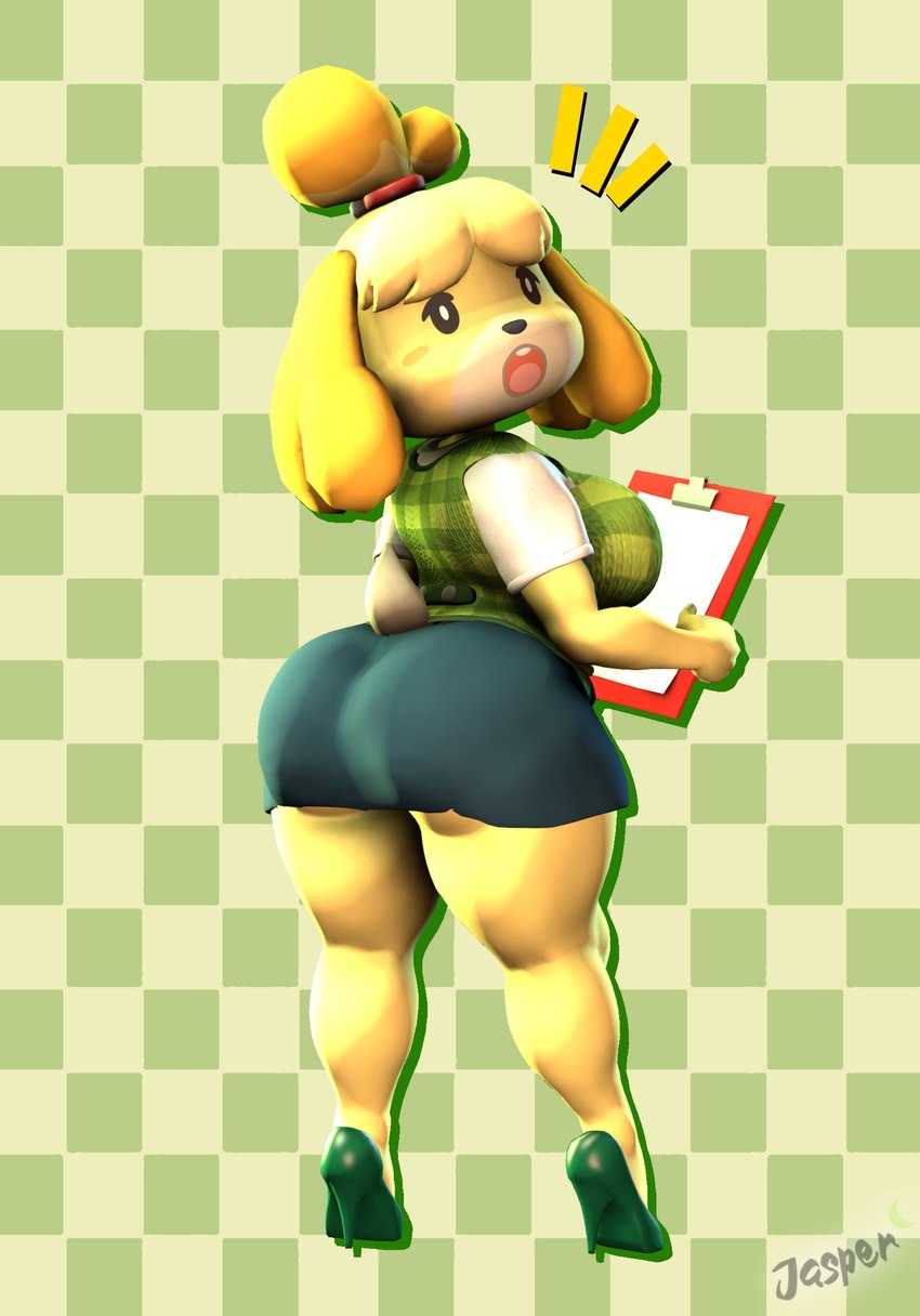 isabelle (animal crossing and etc) created by imdajasperbaby