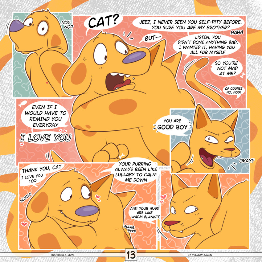caninius dog and felinius cat (catdog (series) and etc) created by yellow omen