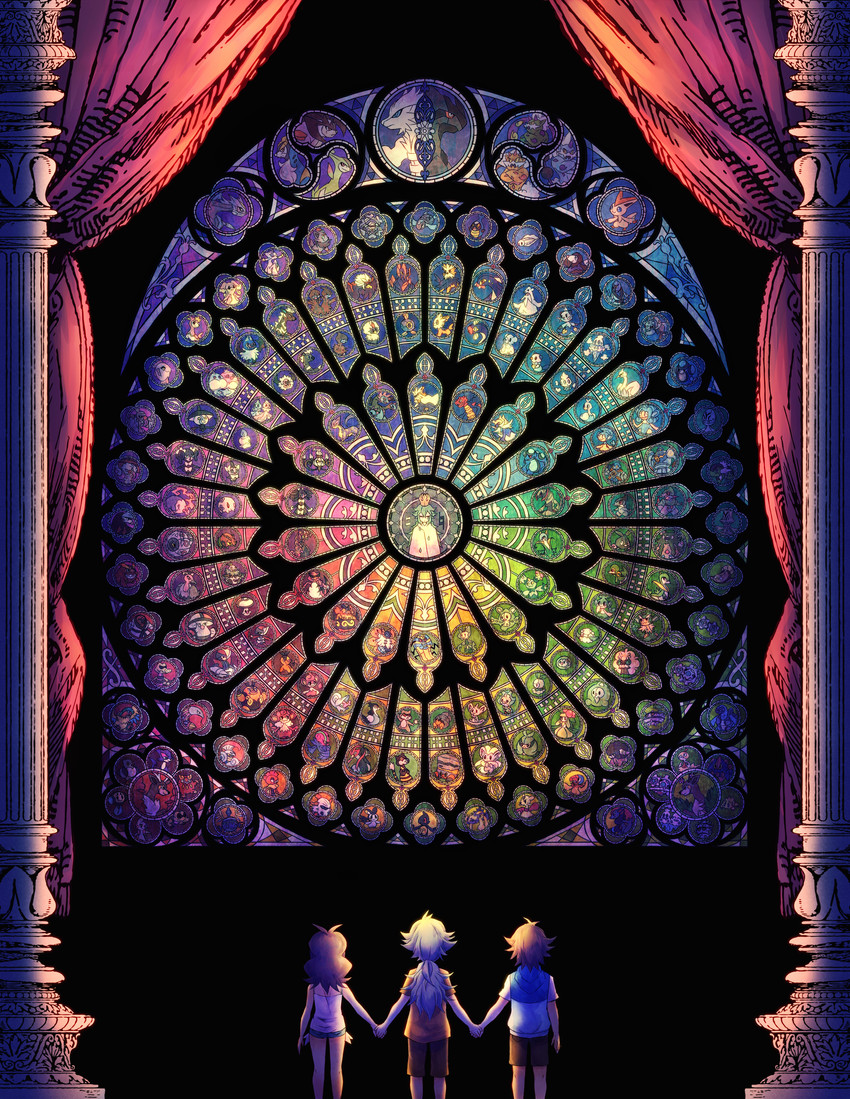 hilbert, hilda, and n (game freak and etc) created by torute