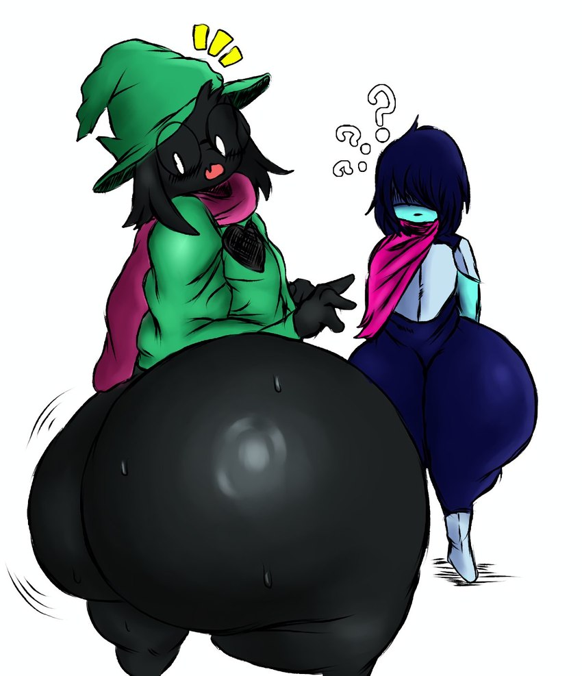 kris and ralsei (undertale (series) and etc) created by anothercat