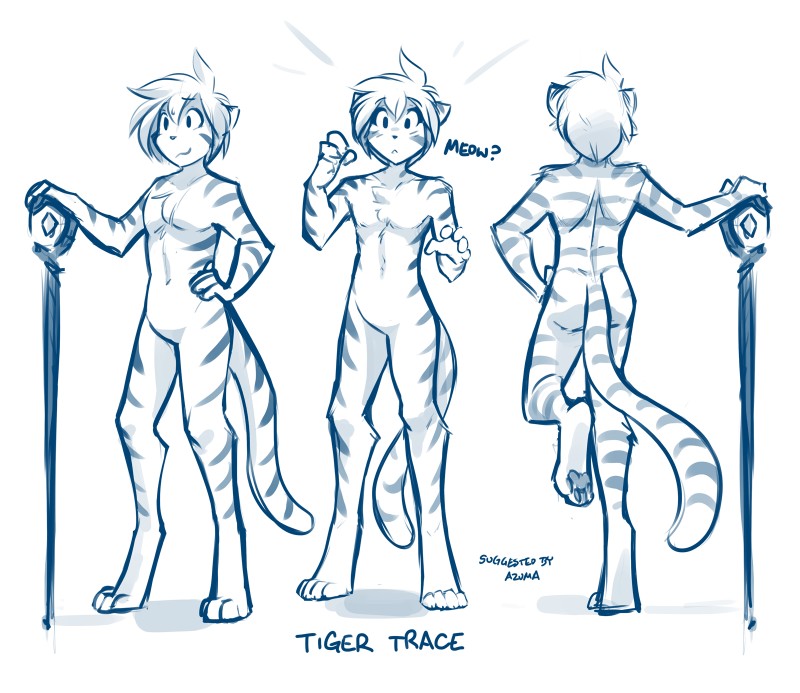 tiger trace and trace legacy (twokinds) created by tom fischbach