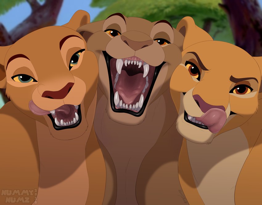 kiara, nala, and sarabi (the lion king and etc) created by nummynumz