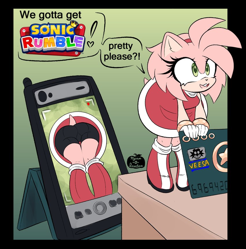 amy rose (sonic the hedgehog (series) and etc) created by nyan-o-lantern