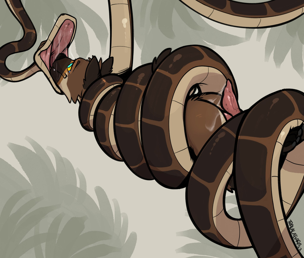kaa and lucas (the jungle book) created by haps