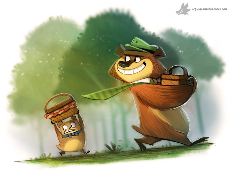 boo-boo bear and yogi bear (hanna-barbera and etc) created by piper thibodeau