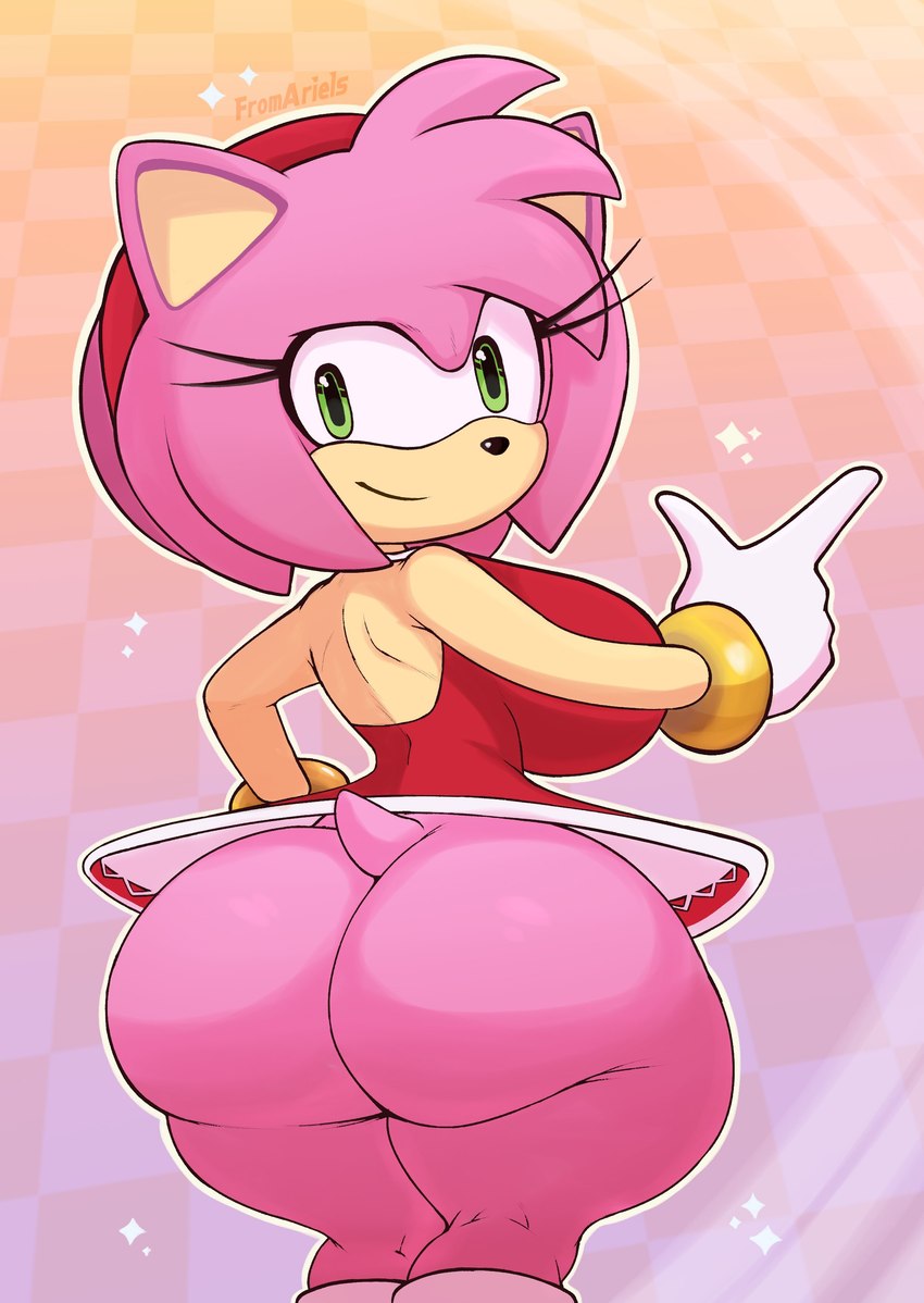 amy rose (sonic the hedgehog (series) and etc) created by fromariels