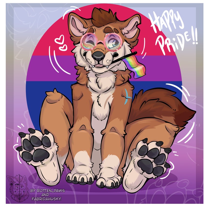 cain the dingo (lgbt pride month) created by fabridahusky and rotten paws