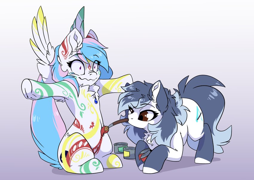 ashley fox and starburn (my little pony and etc) created by ashley-arctic-fox