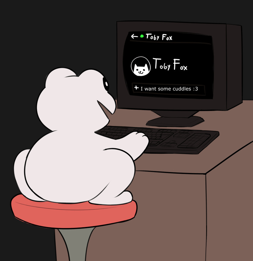 annoying dog and toby fox (toby fox (copyright) and etc) created by samirachuni