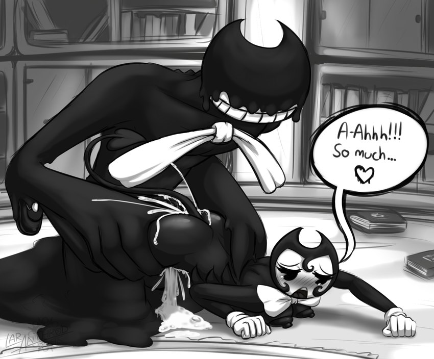 bendy the dancing demon and bethany (bendy and the ink machine) created by latiar